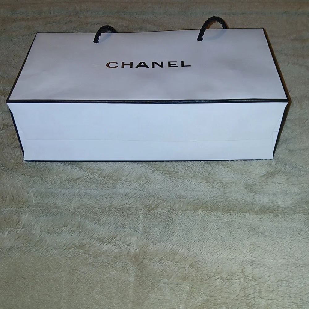 Chanel White Shopping Bag